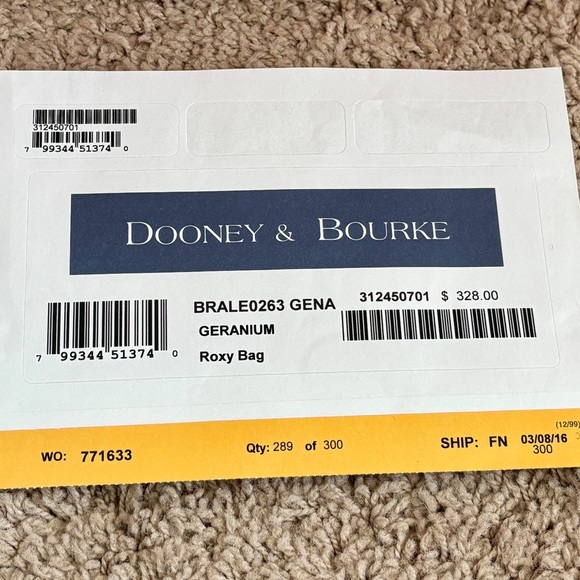 NWT Dooney & Bourke Raleigh Roxy Bag - Picture 15 of 15